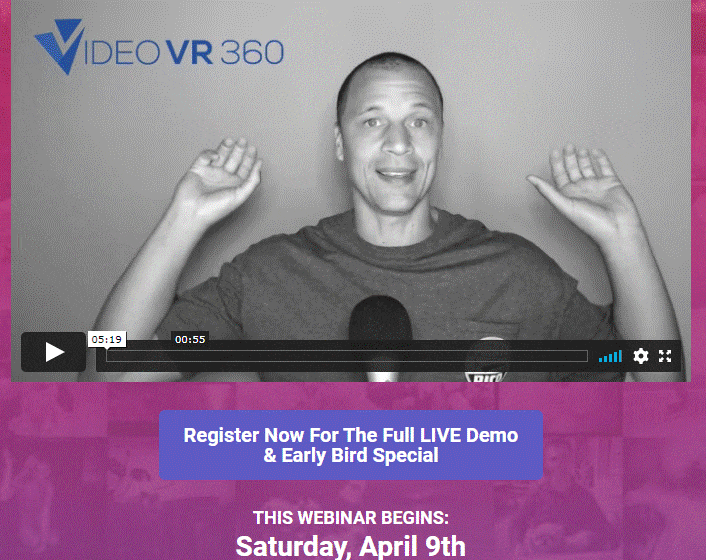 Video VR 360 earlybird discount launch price