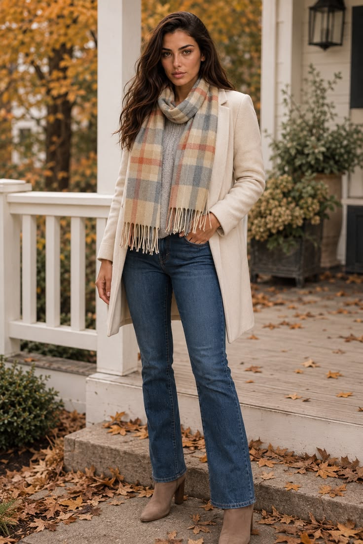 Fall Outfits with a Scarf