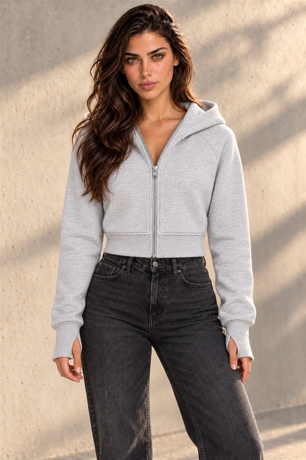 Close-up of the Trendy Queen hoodie sleeve and cuff
